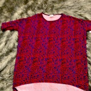 LulaRoe Irma in red & blue